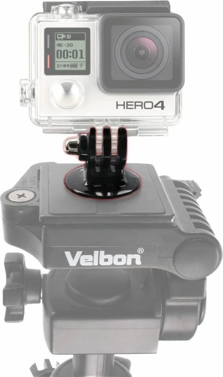 Mbajtës sportiv për kamera Hurtel me adapter tripod GoPro, i zi