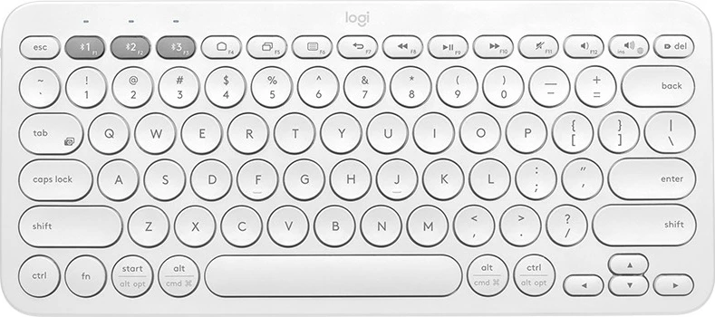 Tastierë Bluetooth Logitech K380, Mini, Pa kabllo, QWERTZ, Bardhë