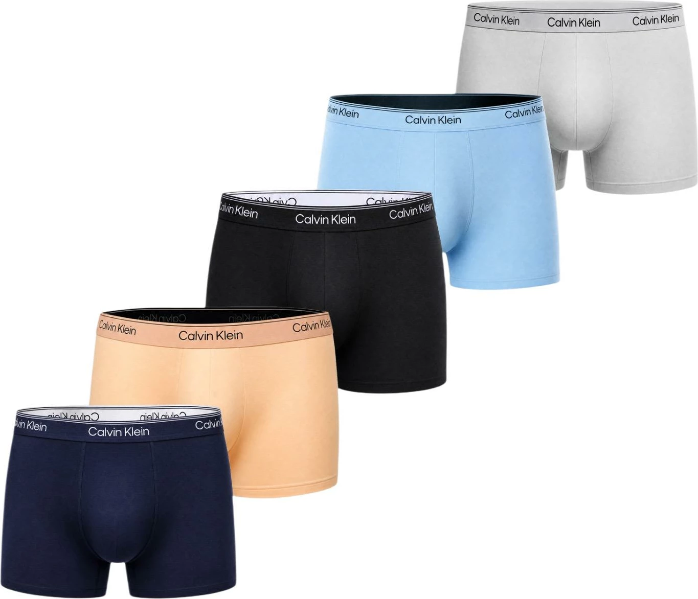 Të brendshme për meshkuj Calvin Klein Underwear Boxer Brief 5PK LV00NB4413, gri-rozë [Madhësia: M]
