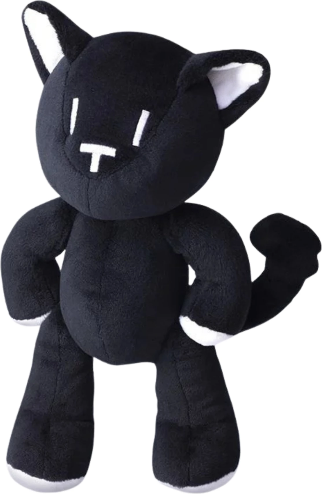 Pelush Action Doll Square Enix Mr. Mew (The World Ends With You Final Remix), 26 cm, zi/bardhë