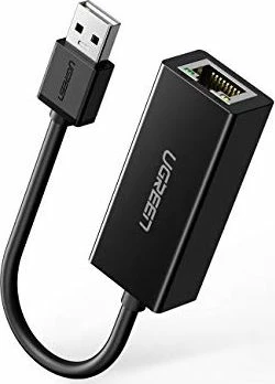 Adapter rrjeti Ugreen CR110 (UGR533BLK) USB 2.0 në RJ-45 10/100 Mbps, i zi