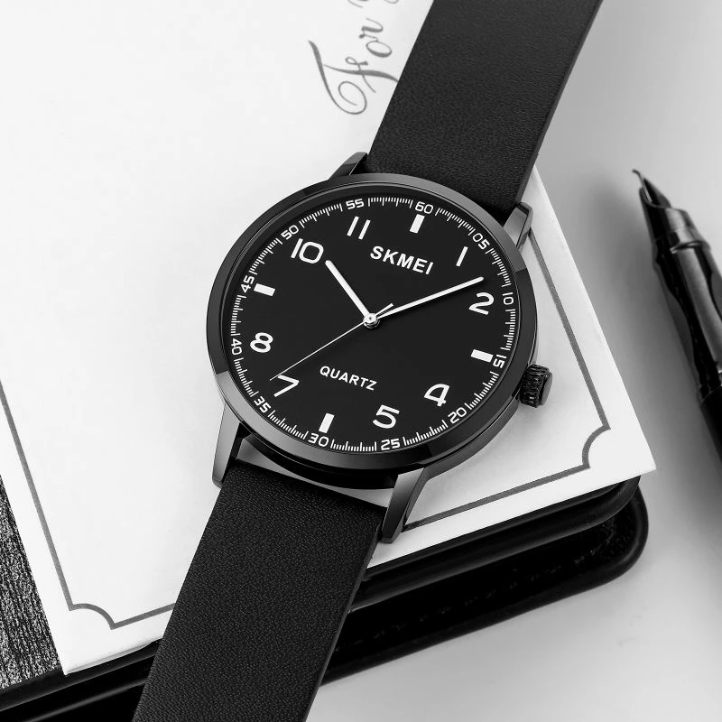 Orë dore për meshkuj Skmei, e zezë