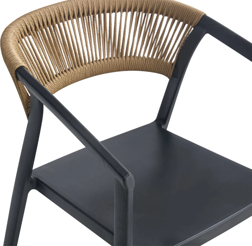 Karrige Concord, e zezë-latte, 55.5x53.5x76 cm