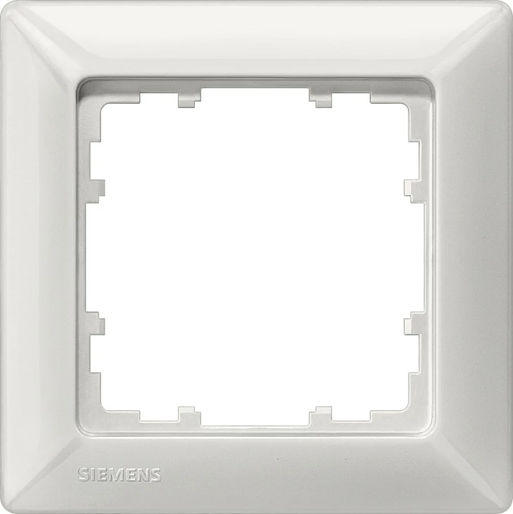 Kornizë 1-fishe Siemens DELTA line 5TG25510, 80x80mm, e bardhë