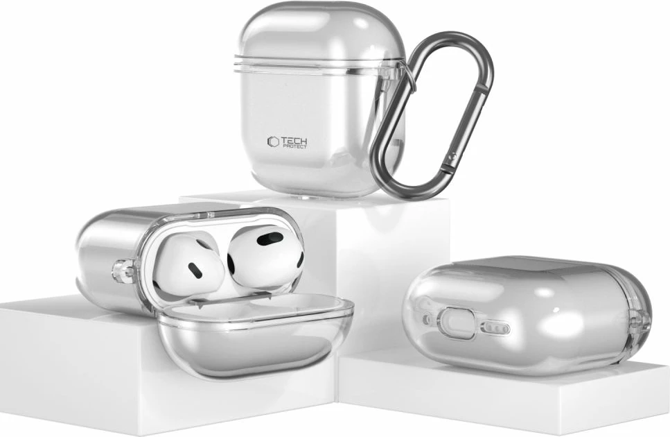 Mbështjellës Tech-Protect FlexAir për AirPods 4, Gri