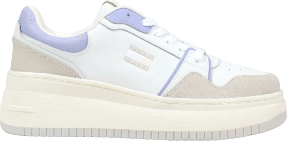 Atlete për femra Tommy Hilfiger Jeans EN0EN02916, të bardha-vjollcë