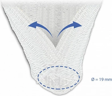 Mbështjellës për kabllo DeLOCK Braided Sleeve 5 m x 19 mm, vetë-mbyllës, i bardhë