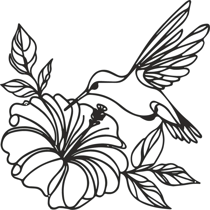 Dekor muri Folou, metal i zi, 60x1.5x60cm