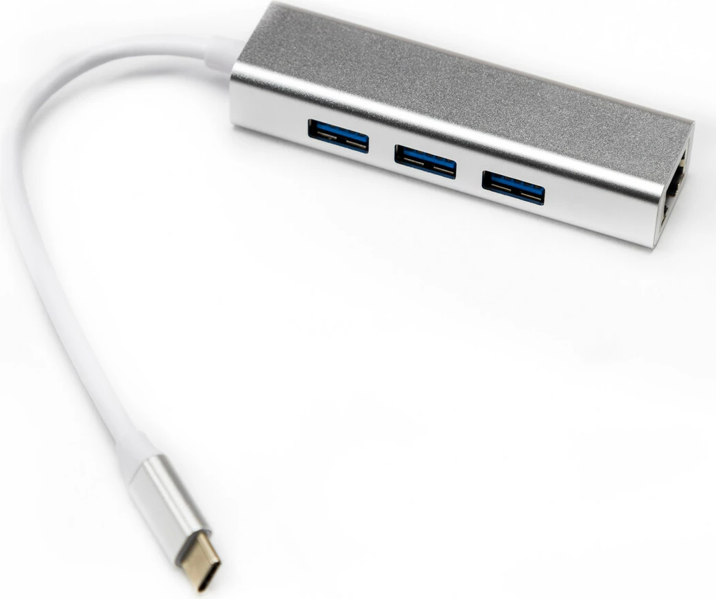 HUB Tech Time Type C nav USB3.2 til RJ45 Ethernet