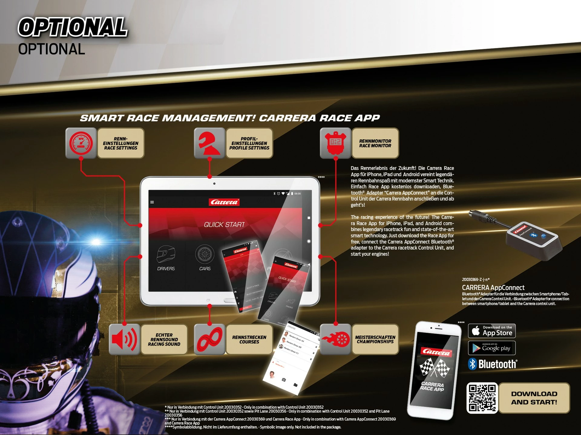 Set garash Carrera Full Speed, vetura garash & pista, 10 vjeç, Shumëngjyrësh