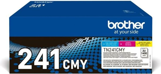 Toner Brother TN-241CMY (TN241) Value Pack, 1100-1700 faqe, CMY, set 3 copë