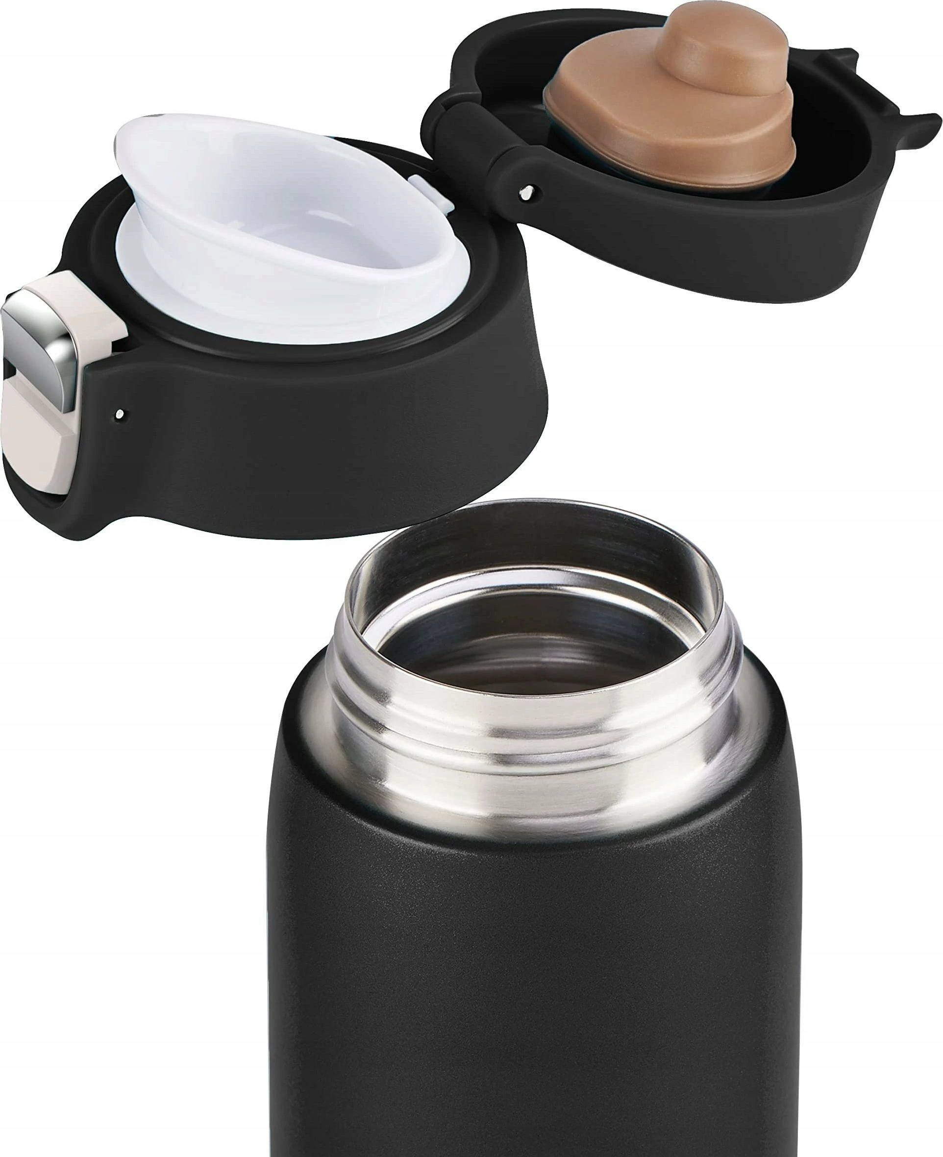 Gotë termike Emsa Travel Mug Light N21517 0.4L, e zezë mat, 1 copë