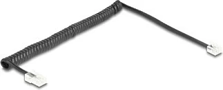 Kabllo telefonike spirale DeLOCK 88479, RJ-11 në RJ-45, 2 m, e zezë