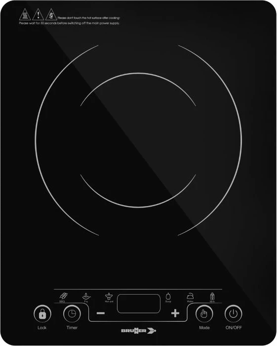 Pllakë induksioni elektrike portative BRUNNER 7202834N, 300-2000W, e zezë
