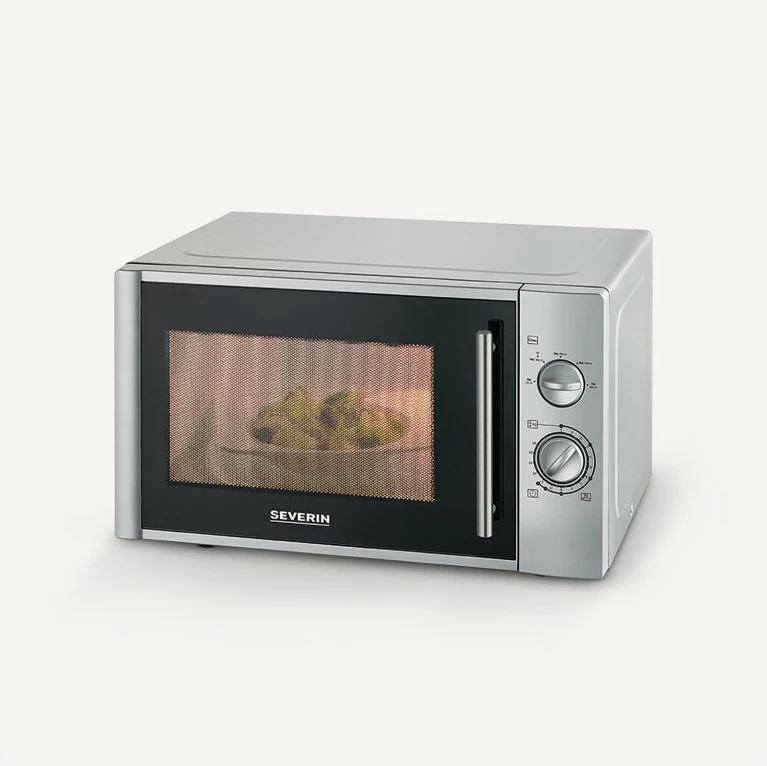 Mikrovalë Severin 7772000, solo, 28L, 900W, argjendtë