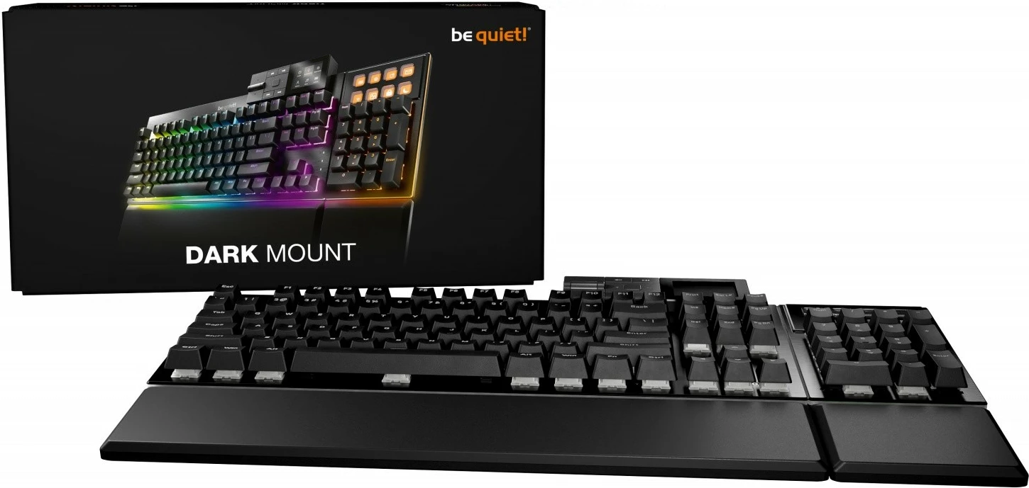 Tastierë mekanike be quiet! Dark Mount BT002US, wireless, me ndriçim ARGB, e zezë