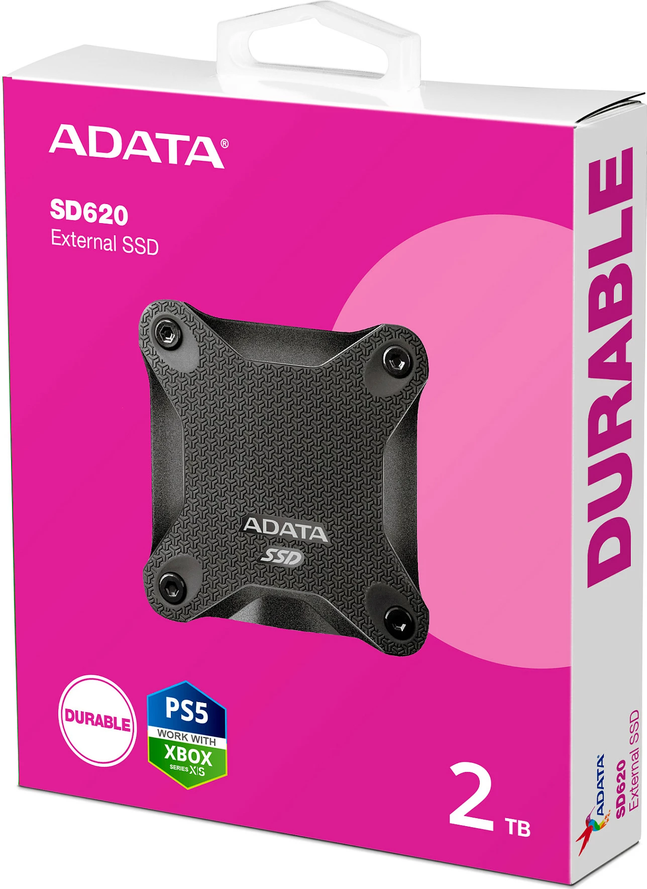 SSD i jashtëm ADATA SD620, 2TB, USB 3.2 Gen 2, 520MB/s, i zi