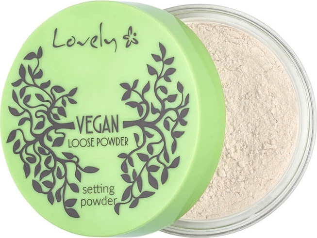 Pudër e lirshme për fytyrë Lovely Vegan Loose Powder transparent, 7g
