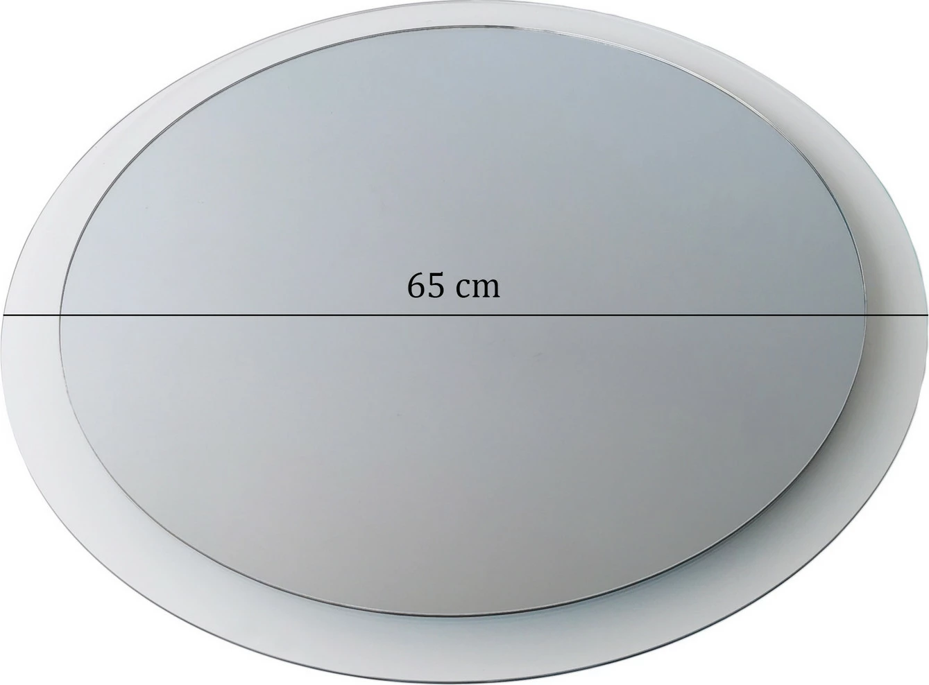 Pasqyrë xhami e temperuar, dizajn modern, Hanah Home Aqua A345, 65x65cm