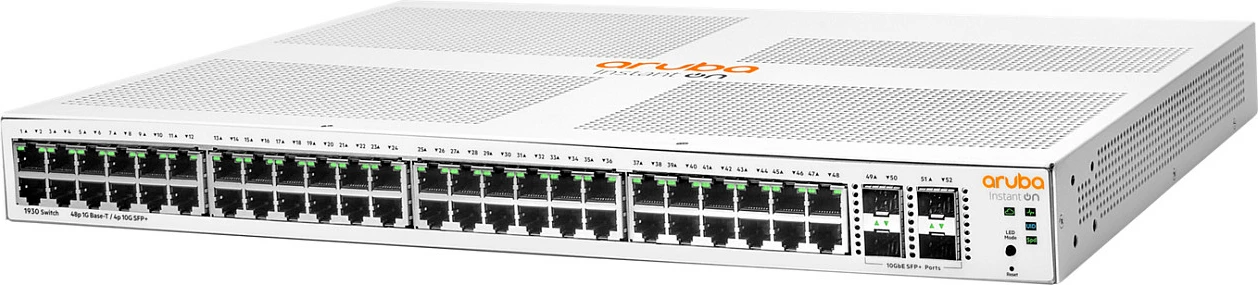 Switch HPE Aruba Instant On 1930 48G PoE+ 4xSFP/SFP+ 370W, 1U, i bardhë