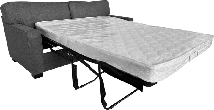 Divan shtrat dy ulëshe, ngjyrë gri e errët, 181x91x83cm