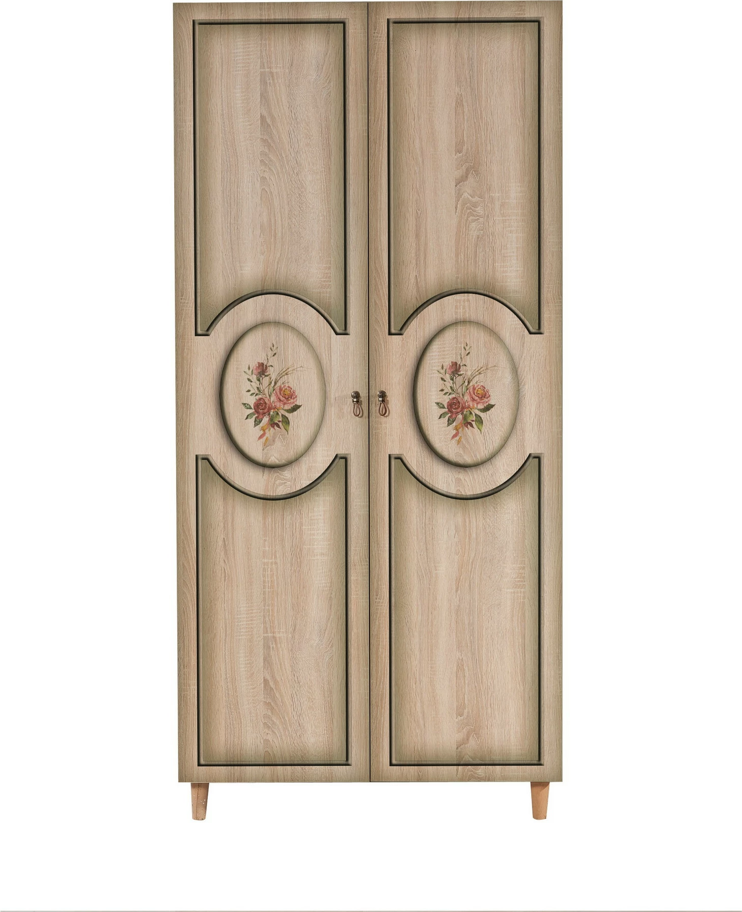 Dollap Hanah Home, model Stil - 421, ngjyrë lisi Sonoma