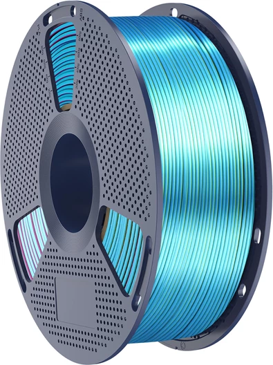 Filament për printim 3D Sunlu PLA+ Silk TC R Y G, tri-color Kuqe-Verdhë-Gjelbër