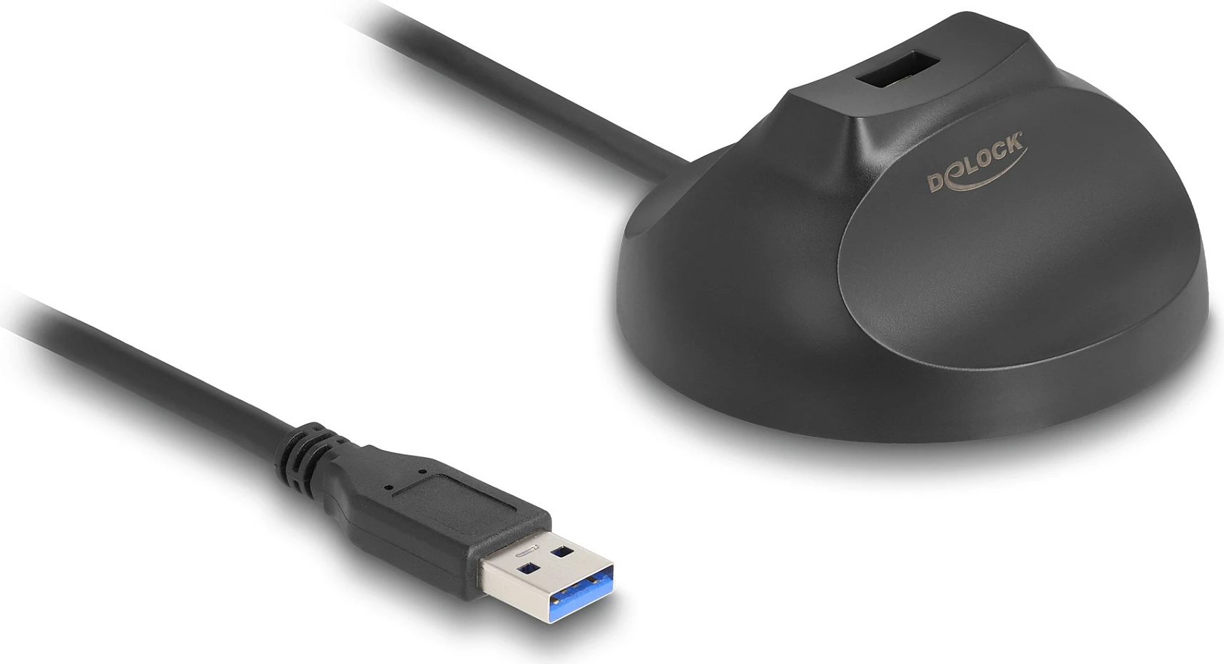 Kabllo docking USB-A DeLOCK 5 Gbps, 1.2 m, bazë magnetike, e zezë