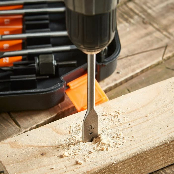 Set maje shpimi VONHAUS 3515384, 246 copë, për dru/metal/beton, me kasë, zi/portokalli