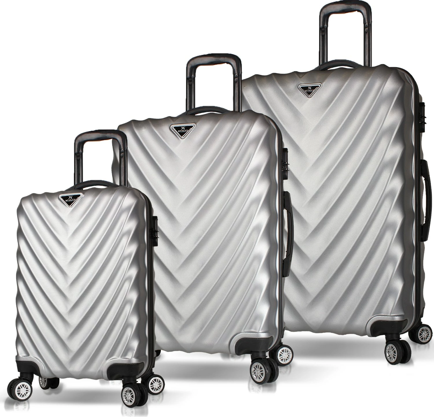 Set valixhesh (3 copë), Zoozie Bags, 6630, ngjyrë gri