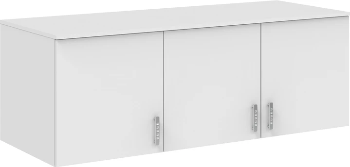 Dollap Royal tre-kanatesh, ngjyrë e bardhë, loft, 150x58x53cm