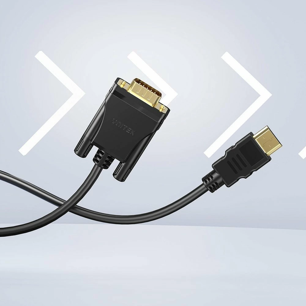 Kabllo HDMI në VGA Unitek V1185A01 2m Full HD 60Hz, e zezë