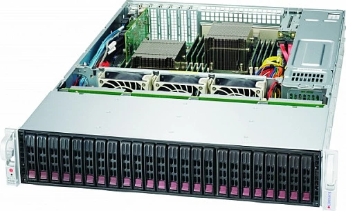 Kasë serveri Supermicro SuperChassis 216BE1C4-R1K23LPB, 2U Rack, 24x 2.5", 1200W, e zezë