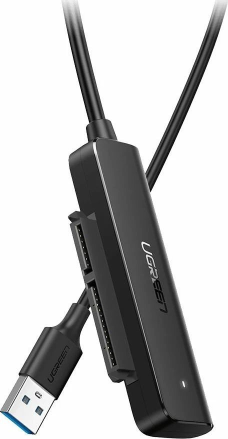 Adapter USB 3.0 në SATA III Ugreen 70609 për 2.5" SSD/HDD, zi