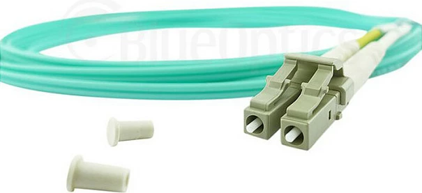 Kabllo patch fibër optike BlueOptics LC-ST OM3, 0.5 m, aqua