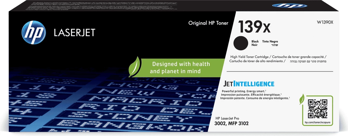 Toner HP 139X W1390X rendiment i lartë 4000 faqe, e zezë