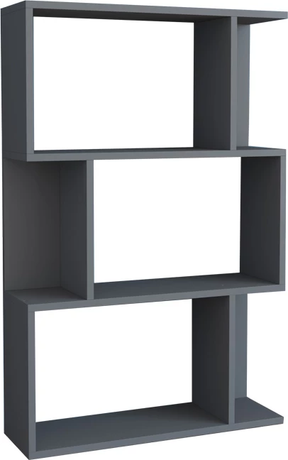 Raft librash Kadu, ngjyrë antracit, 72x22x108cm
