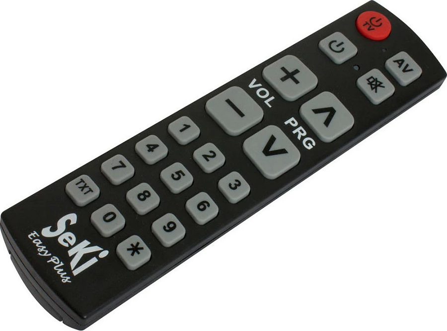Telekomandë universale Seki Easy Plus për TV, IR, 20 butona, e zezë
