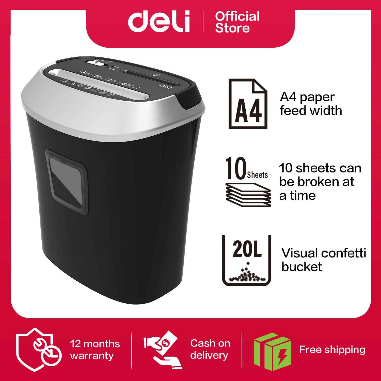 DELI SHREDDER 10FL 9948
