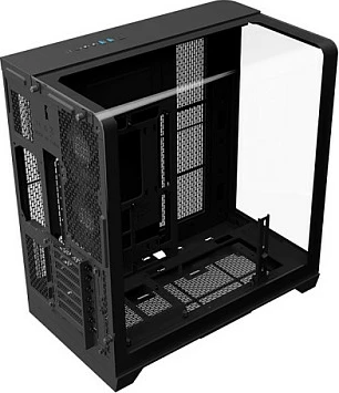 Kasë Thermaltake View 390 TG, Midi Tower, ATX/micro ATX/Mini-ITX, xham i temperuar, USB-C, e zezë