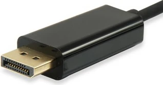 Kabëll USB Type-C në DisplayPort Equip 1.8m, i zi