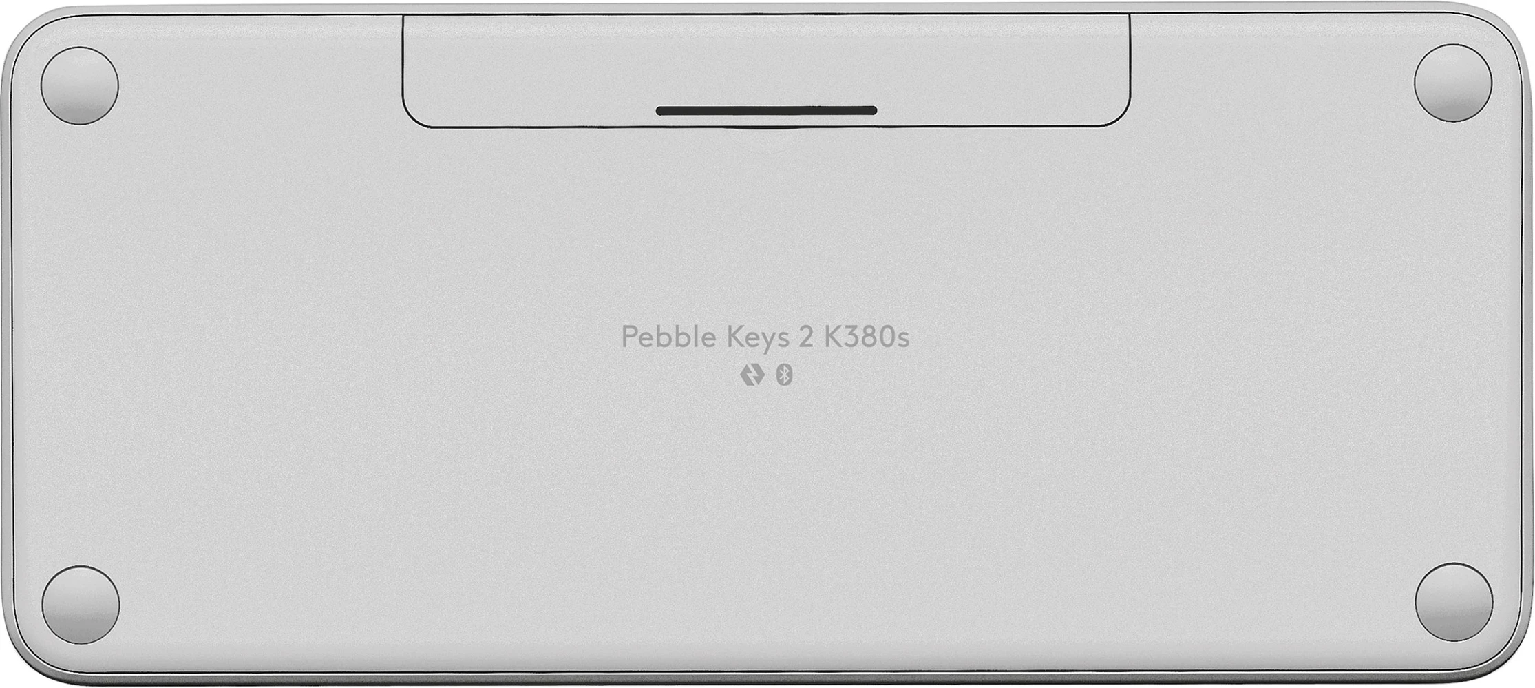 Tastierë Logitech Pebble Keys 2 K380s, Mini, Wireless, RF Wireless + Bluetooth, QWERTZ, Bardhë