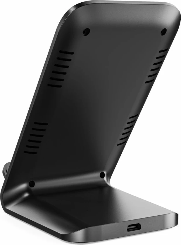Karikues pa tela me stand, Tech-Protect QI15W-S2, 15W, USB-C, me kabllo USB-A/USB-C 50cm, zi