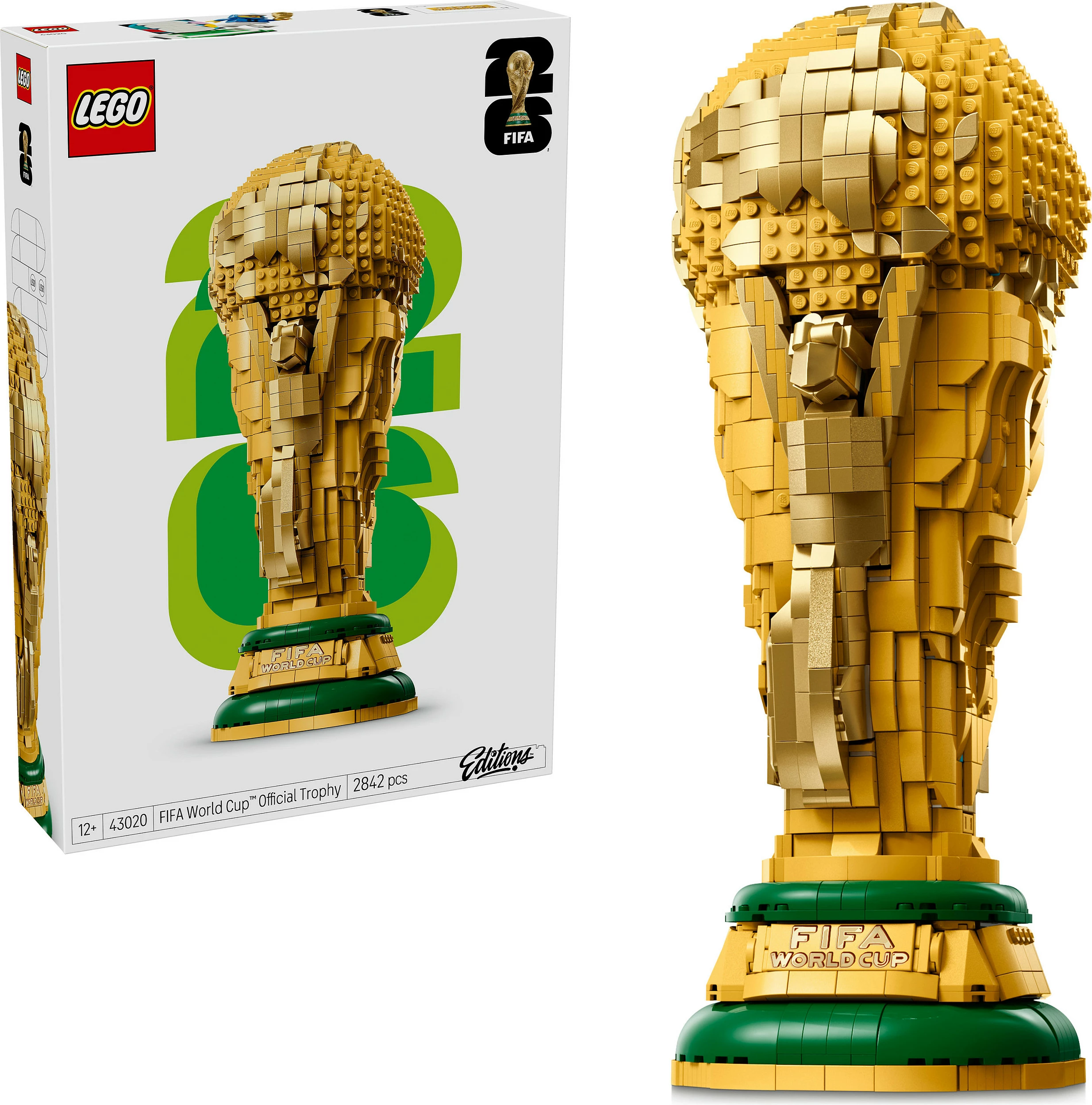 Set ndërtimi LEGO FIFA World Cup Official Trophy 43020, 2842 copë, shumëngjyrësh