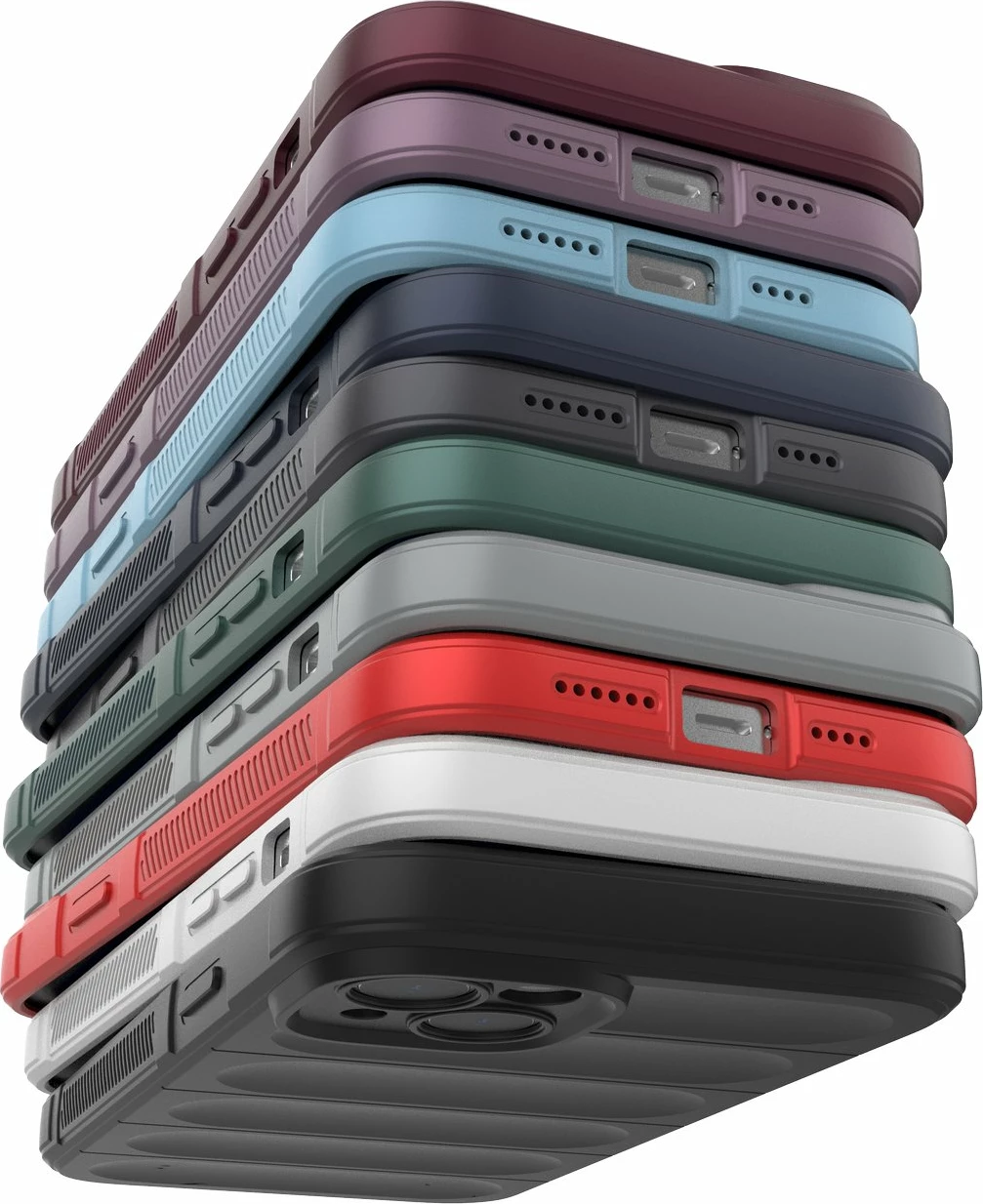 Mbështjellës Hurtel Magic Shield Case për iPhone 14 Plus, fleksibil, i blinduar, Blu e çelët