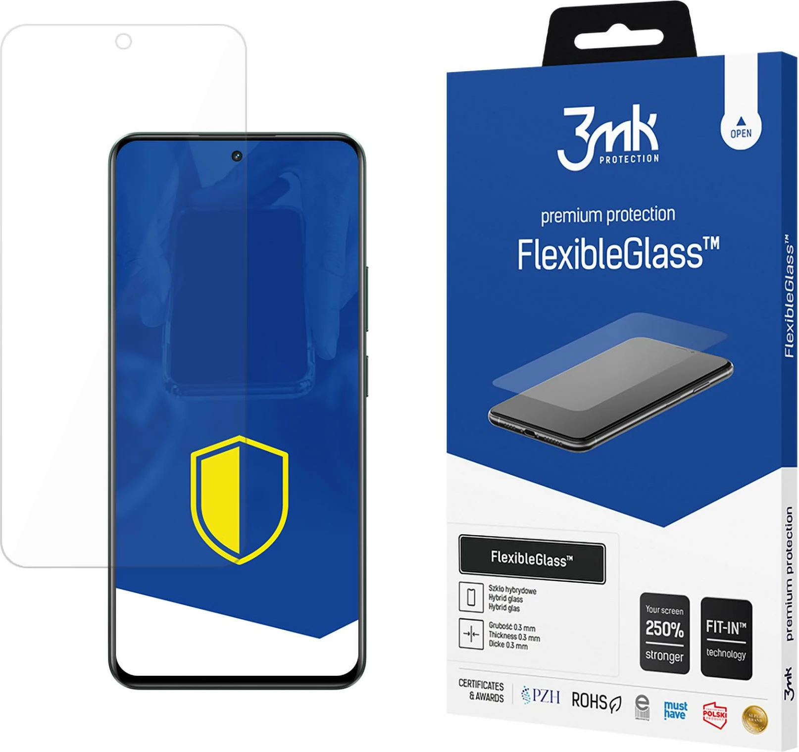 Mbrojtës ekrani FlexibleGlass 3mk Protection për Realme 12 4G, Transparent