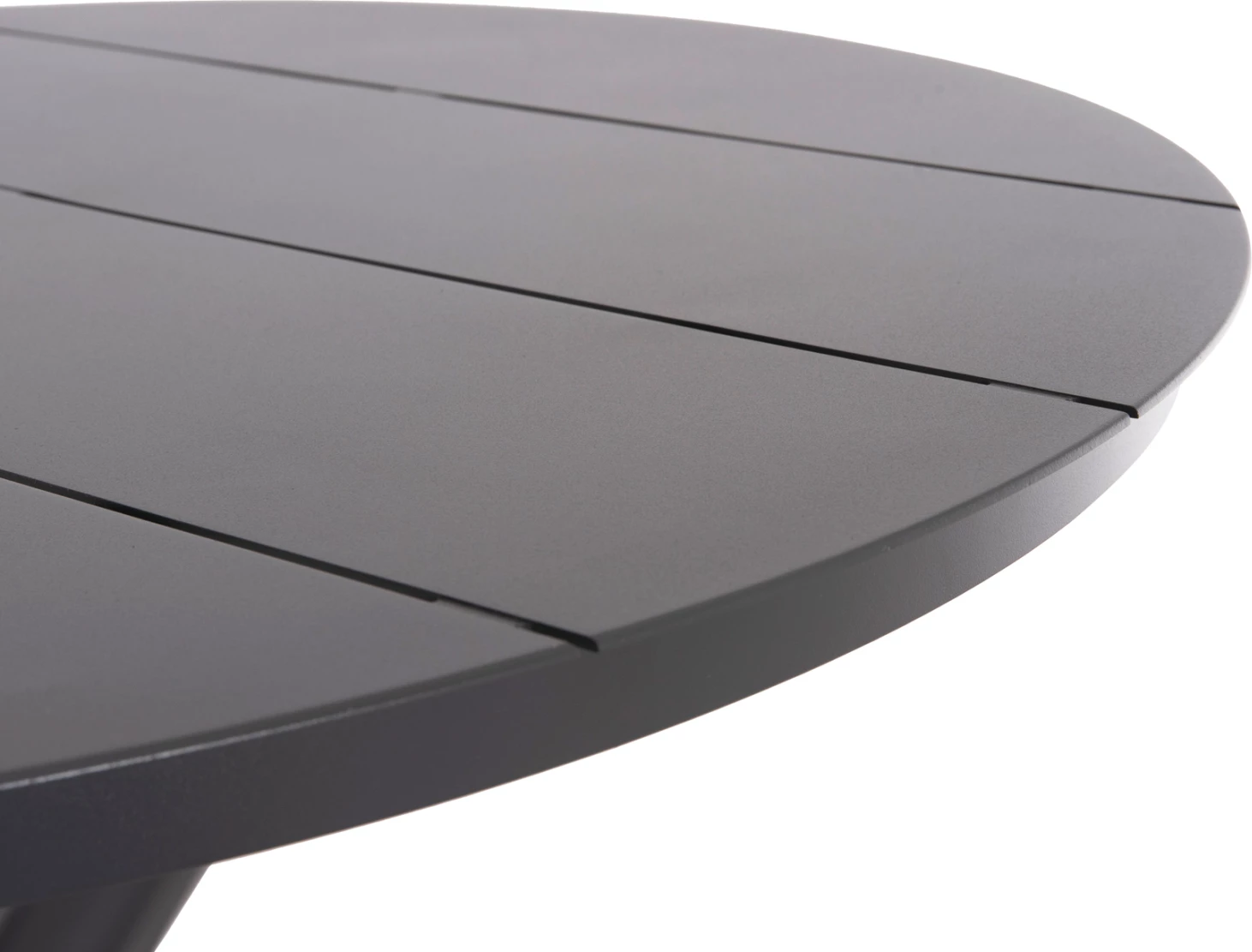 Tavolinë e jashtme rrethore, ngjyrë gri, FH6289.01, Φ90Χ74H cm