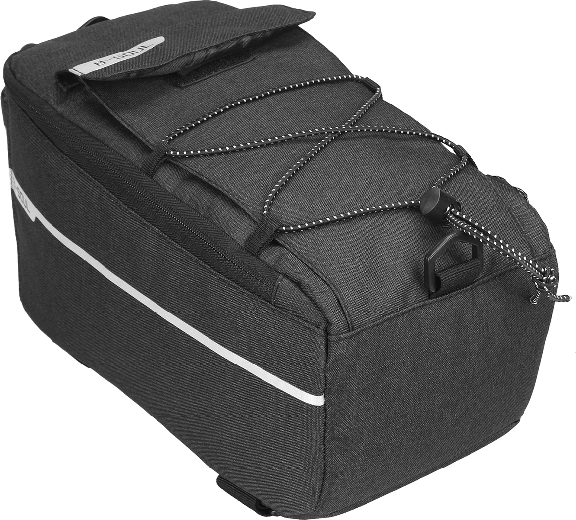 Çantë termike biçiklete Hurtel WYA26Y0S, 9L, me rrip supi, e zezë