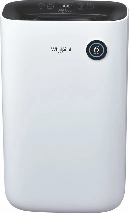 Dehumidifikues ajri Whirlpool DE20W5252 20L/24h, rezervuar 6.5L, 30m², i bardhë