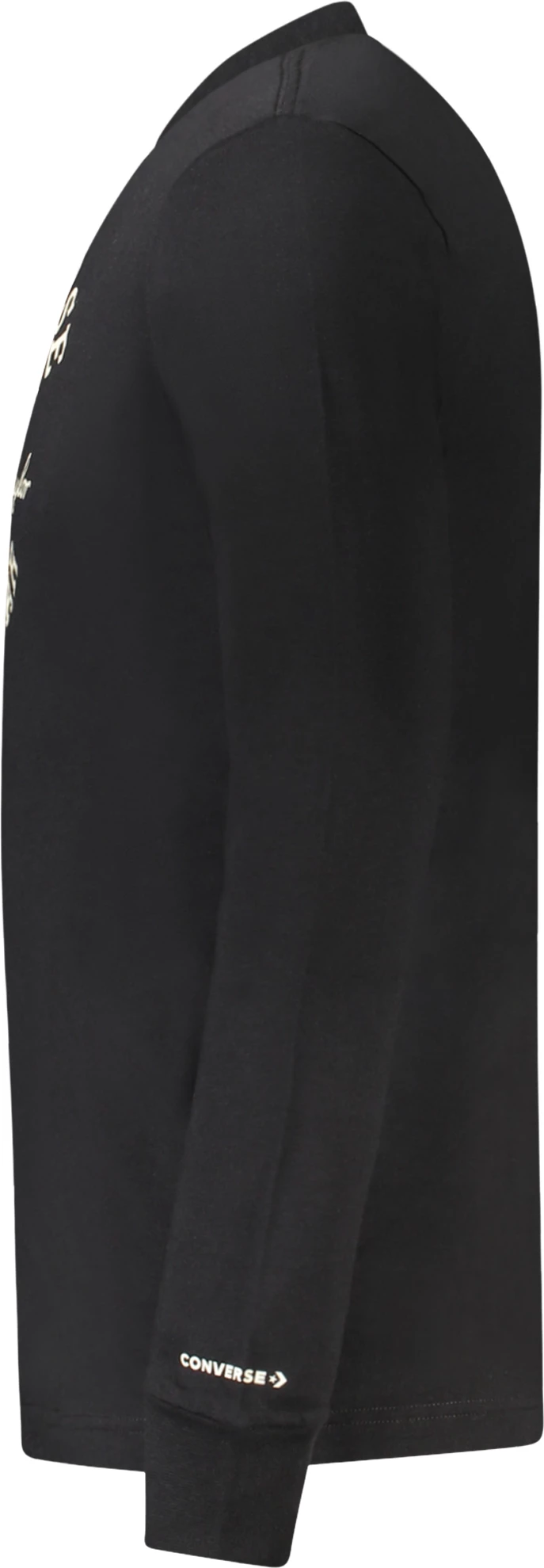 Maicë me mëngë të gjata për djem CONVERSE, e zezë